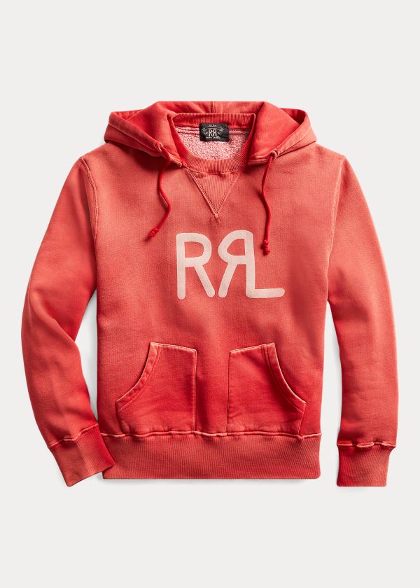 Men's Ralph Lauren Logo Fleece Hoodies | 531824ULV